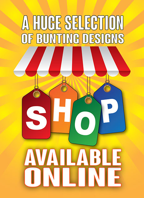 Visit our bunting and hand waving flag online shop
