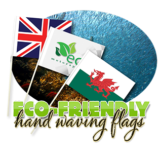 Eco Friendly Hand Waving Flags