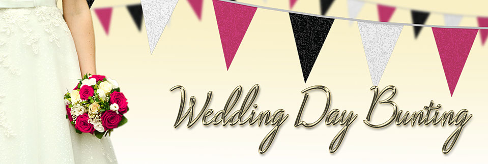 Eye catching bunting for your wedding day