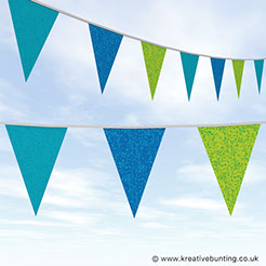 Patterened design bunting for your wedding day