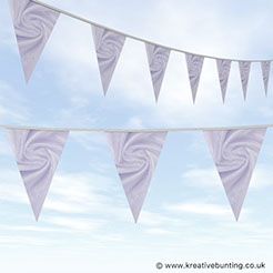 Velvet swirl design wedding day bunting